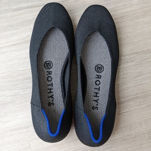 Rothy's "The Square" flat in Black
